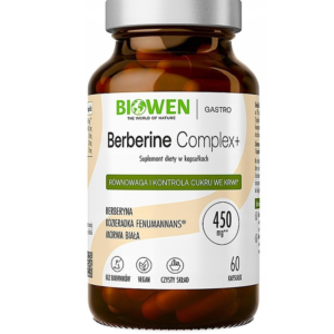 Berberine Complex+  Biowen, kozieradka, morwa, berberys, 60 kapsułek