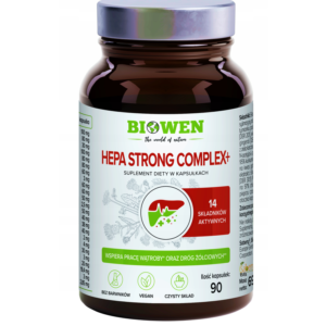 Hepa Strong Complex+ Biowen - ostropest, karczoch, tymianek, kurkuma, imbir